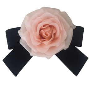 Flower classic bow brooch