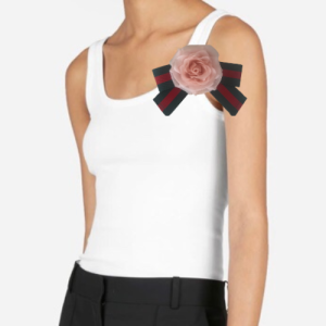 Tanks classic bow brooch